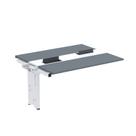 Complemento de Mesa Plataforma para Coworking para 2 Pessoas 140x120 140cm Industrial Branco E Grafito Complemento de Mesa Plataforma para Coworking para 2 Pessoas 140x120 140cm Industrial Branco E Grafito