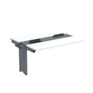 Complemento de Mesa Plataforma para Coworking para 2 Pessoas 140x120 140cm Industrial Grafito E Branco Complemento de Mesa Plataforma para Coworking para 2 Pessoas 140x120 140cm Industrial Grafito E Branco