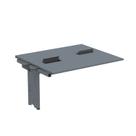 Complemento de Mesa Plataforma para Coworking para 2 Pessoas 140x120 140cm Industrial Grafito Complemento de Mesa Plataforma para Coworking para 2 Pessoas 140x120 140cm Industrial Grafito
