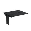 Complemento de Mesa Plataforma para Coworking para 2 Pessoas 140x120 140cm Industrial Preto