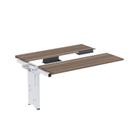 Complemento de Mesa Plataforma para Coworking para 2 Pessoas 140x120 140cm Industrial Walnut E Branco Complemento de Mesa Plataforma para Coworking para 2 Pessoas 140x120 140cm Industrial Walnut E Branco