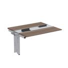 Complemento de Mesa Plataforma para Coworking para 2 Pessoas 140x120 140cm Industrial Walnut E Cinza Complemento de Mesa Plataforma para Coworking para 2 Pessoas 140x120 140cm Industrial Walnut E Cinza
