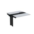 Complemento de Mesa Plataforma para Coworking para 2 Pessoas 140x140 140cm Industrial Cinza E Preto