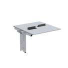 Complemento de Mesa Plataforma para Coworking para 2 Pessoas 140x140 140cm Industrial Cinza