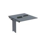 Complemento de Mesa Plataforma para Coworking para 2 Pessoas 140x140 140cm Industrial Grafito Complemento de Mesa Plataforma para Coworking para 2 Pessoas 140x140 140cm Industrial Grafito
