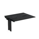 Complemento de Mesa Plataforma para Coworking para 2 Pessoas 160x120 160cm Industrial Preto