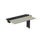 Complemento de Plataforma Corporativa 160x792 Cplpsc160 160cm Industrial Nogueira Casablanca E Preto