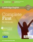 Complete first for schools student book wo answer w cdrom w testbk 1ed