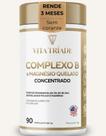Complexo B concentrado Com Magnésio Quelato Vitaminas B1 A B12 E Biotina 90 Cápsulas Rende 3 Meses Complexo B concentrado Com Magnésio Quelato Vitaminas B1 A B12 E Biotina 90 Cápsulas Rende 3 Meses