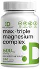 Complexo de Magnésio DEAL SUPPLEMENT 500 mg 240 cápsulas