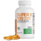 Complexo de Vitamina B Bronson Super B-100 - 250 Comprimidos