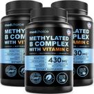 Complexo de Vitaminas B MEDCHOICE Metilado com B12 e C 270 cápsulas