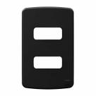 compose placa 4x2 2 posições preta - weg