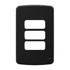 compose placa 4x2 3 posições preta 13207604 - weg