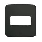 compose placa embutir móveis 1 posição preto ( 1 furo 60mm) - weg
