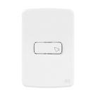 compose puls campainha 10a placa 4x2 branco - weg