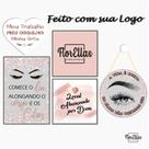 Composição 05 Quadros Decorativo Profissão Com Moldura