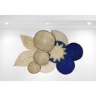 Composição Blue Parede Boho em Palha natural Decoração Casa