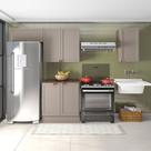 Composição Cozinha Olivia 4PC 6PT TPO Poliman Móveis