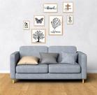 Composição de Quadros Decorativos Blessed - 7 Peças