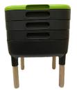 Compost Bin Maze RSI Worm Farm 3 bandejas com pernas de madeira