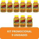 Composto Antigripal Farmel Mel, Ervas e Agrião 350g Kit Promocional 9 Unidades