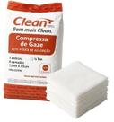 Compressa de gaze nao esteril 13 fios 7,5x7,5 pacote 800 marca clean