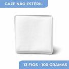 Compressa de Gaze Não Estéril Para Curativos 150 Unidades 13 Fios 100g