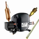 Compressor 1/4 Hp Geladeira Duplex Electrolux A21258101 220v + Kit Solda