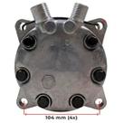 Compressor 7h15 8 orelhas polia canal 2a saida p/cima 24v