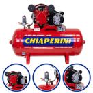 Compressor Ar 10 Pés 110 Litros 2Hp Chiaperini Red Profissional Monofásico 140 Libras Bivolt 10 Pcm