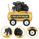 Compressor Ar 10 Pés 50 Litros 2Hp Chiaperini Profissional 140 Libras 10 Pcm Trifásico Rex.T Weg 2cv