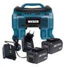 Compressor De Ar 2 Bateria 18v 4ah Ws2961 Wesco E Carregador