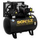 Compressor de Ar Bravo CSL10 100 Litros Motor Monofásico 2CV 220 Volts - 921.7978-0 - SCHULZ
