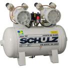Compressor de Ar Odontológico Schulz MSV12 100 Litros 120 Libras 2 cv 220v Monofásico Isento de Óleo