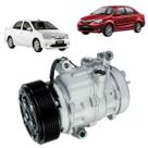 Compressor delphi 10se13c toyota etios flex 1216 7pk 12v