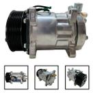 Compressor original cemak 7h15 8 orelha 8pk saida p/cima 24v