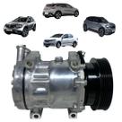 COMPRESSOR RENAULT DUSTER/CLIO/MEGANE/SCENIC/KANGOO/LOGAN/NISSAN POLIA 6PK 125MM 12V RC.600.146 Única