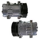 Compressor Sanden SD7H15, Passante, Volvo, 8pk 136mm, 24v importado