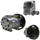 Compressor Sanden SD7H15, Passante, Volvo, 8pk 180mm, 24v importado