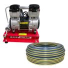 CompressorAr Direto CMI 8,0 Motomil 220V para Poço Artesiano até 100 Metros Isento de Oleo Kit com Rolo de Mangueira
