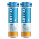 Comprimido de bebida esportiva rica em eletrólitos Nuun Bev Tube Orange