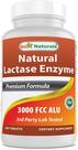 Comprimido de enzima de lactase Best Naturals Fast Acting 3000 FCC Alu