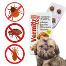 Comprimidos Anti Pulgas, Carrapatos, Piolhos, Vermes e Sarna para Cães Filhotes