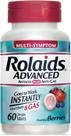 Comprimidos antiácidos Rolaids Advanced Plus Anti Gas Mixed Berry 60
