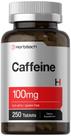 Comprimidos de cafeína Horbaach 100mg 250 comprimidos vegetarianos não transgênicos