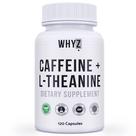 Comprimidos de cafeína WHYZ 120 cápsulas com L-teanina Energy Focus