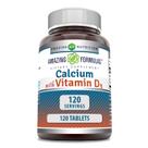 Comprimidos de cálcio com vitamina D3 Amazing Nutrition 120 unidades