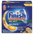Comprimidos de detergente para lava-louças Finish All in 1 Gelpacs Orange