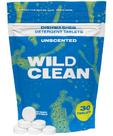 Comprimidos de detergente para lava-louças Wild Clean Unscented, pacote com 30